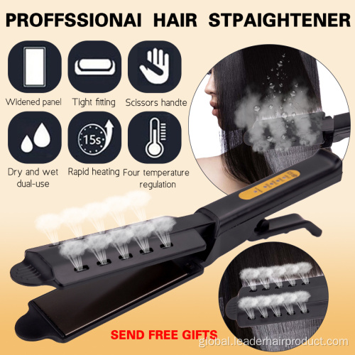 Titanium Fast Steam Hair Straightener Salon Titanium Fast Steam Hair Straightener Flat Iron Factory